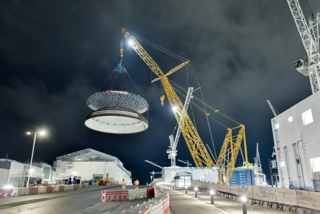Hinkley Point C nuclear reactors under construction